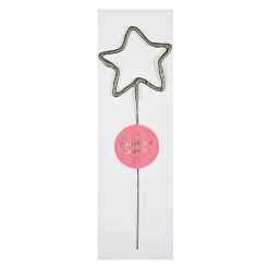 Numbered Sparkler Candles in Silver by Meri Meri