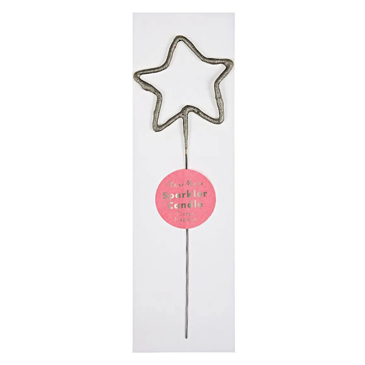 Numbered Sparkler Candles in Silver by Meri Meri