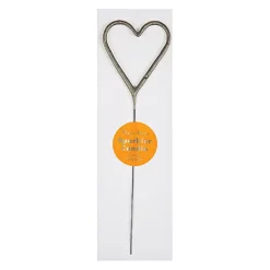 Numbered Sparkler Candles in Silver by Meri Meri