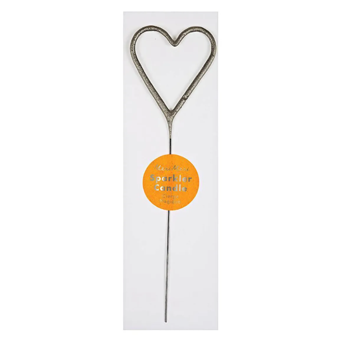 Numbered Sparkler Candles in Silver by Meri Meri