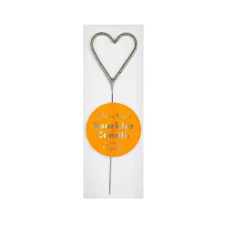 Numbered Sparkler Candles in Silver by Meri Meri