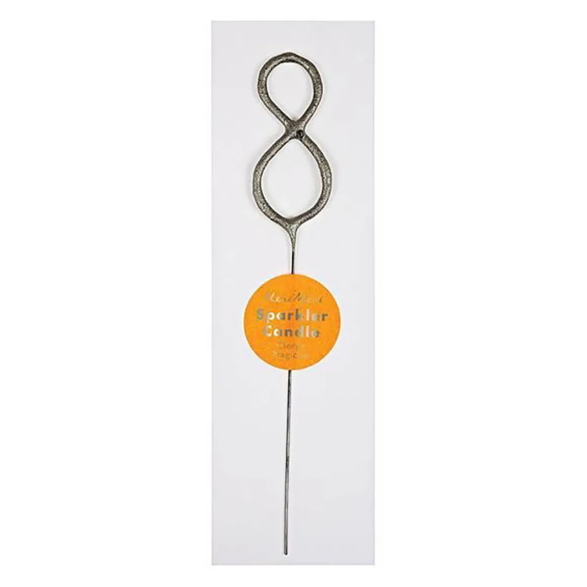 Numbered Sparkler Candles in Silver by Meri Meri