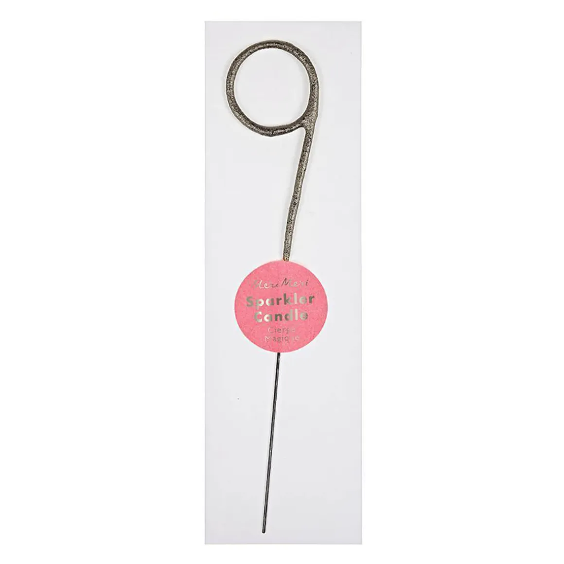 Numbered Sparkler Candles in Silver by Meri Meri