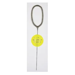 Numbered Sparkler Candles in Silver by Meri Meri