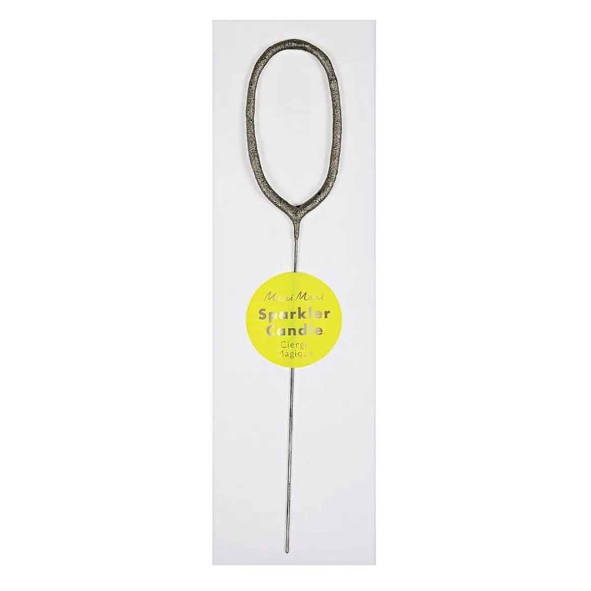 Numbered Sparkler Candles in Silver by Meri Meri