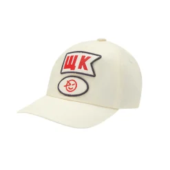 Nylon Badge Cap in Ecru by Wynken