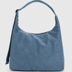 Nylon Shoulder Bag in Digital Denim by Baggu