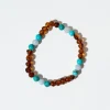 Ocean Adult Bracelet in Amber And Turquoise by Nirrimis