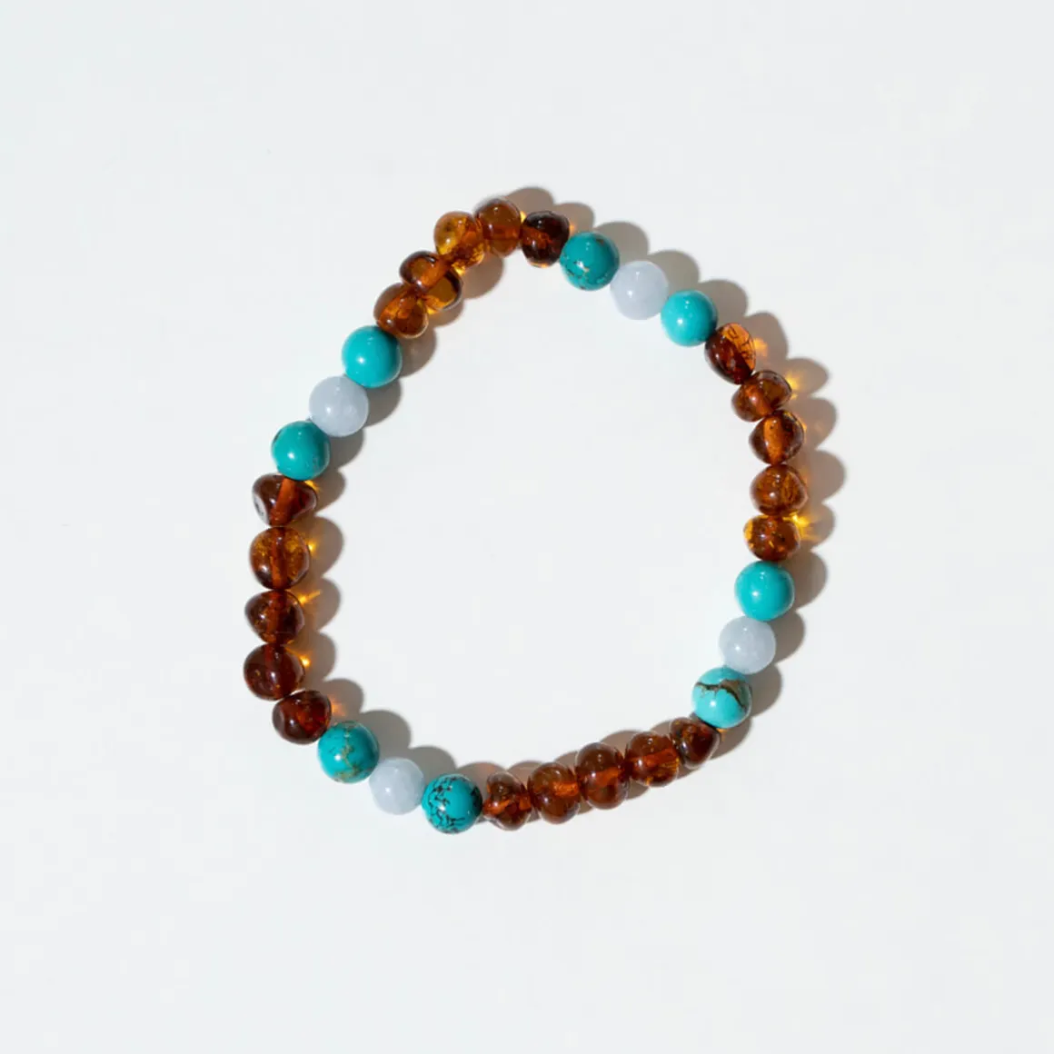 Ocean Adult Bracelet in Amber And Turquoise by Nirrimis