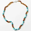 Ocean Adult Necklace in Amber And Turquoise by Nirrimis