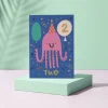 2 Octopus Age Greetings Card by Rumble Cards