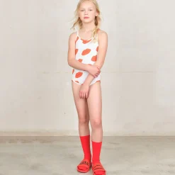 Octopus Kids Swimsuit in White by The Animals Observatory