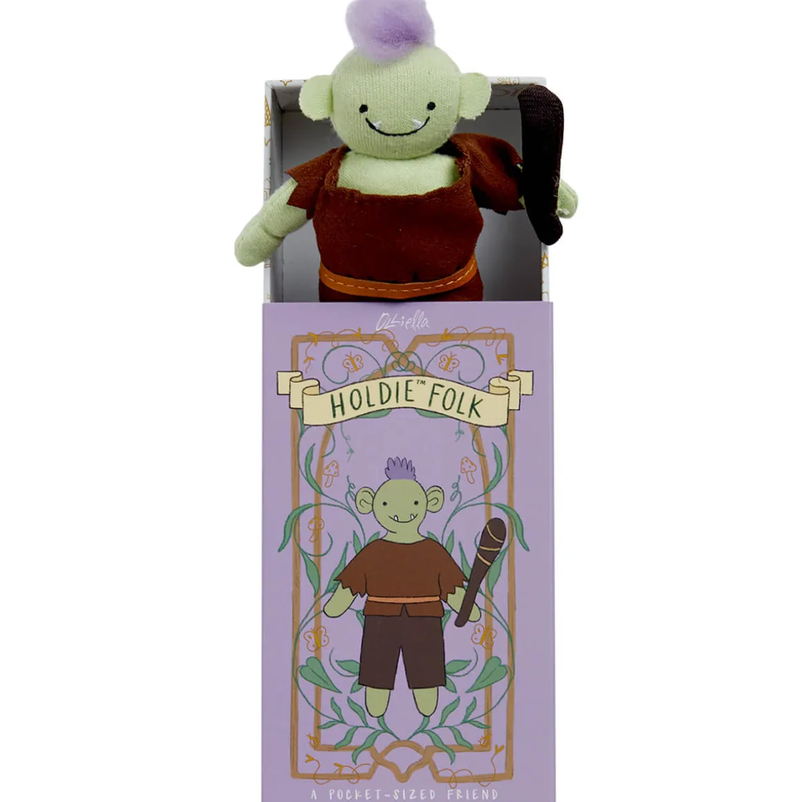 Oggy The Ogre Holdie Folk Pocket-Sized Doll by Olli Ella