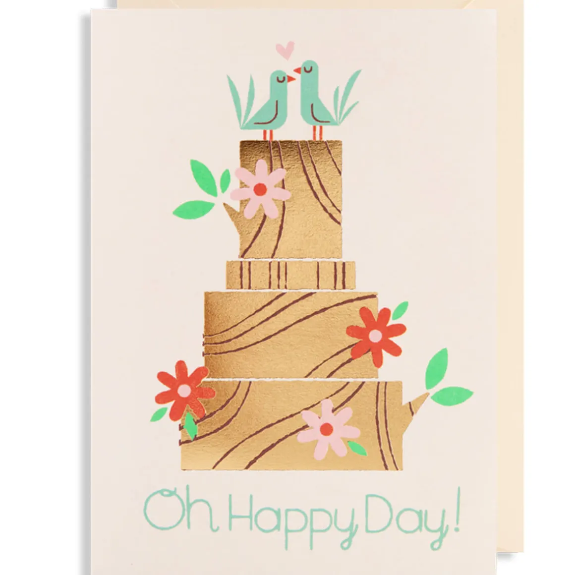 Oh Happy Day Greetings Card by Lydia Nichols for Lagom Design