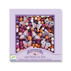 Oh Les Perles Butterflies Wooden Beads by Djeco