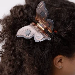 Orange Monarch Butterfly Hair Claw by Winona Irene