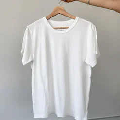 Organic Vintage Boy Tee in Vintage White by Le Bon Shoppe