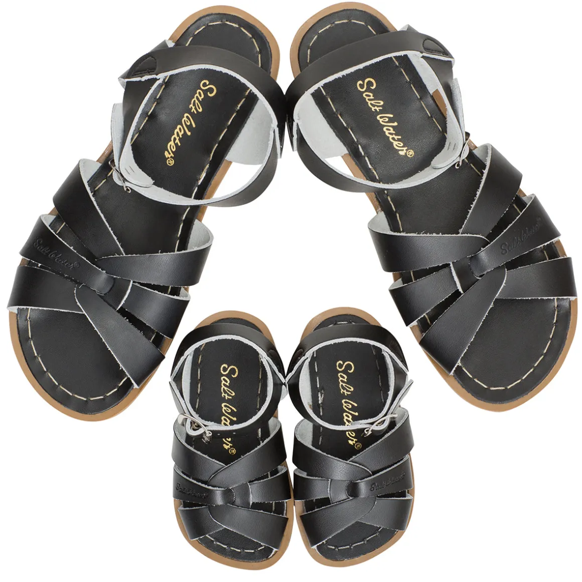 Original Sandals in Black by Salt-Water