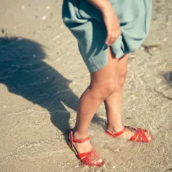 Original Sandals in Red by Salt-Water - Last One In Stock - SS 4 / EUR 20-21