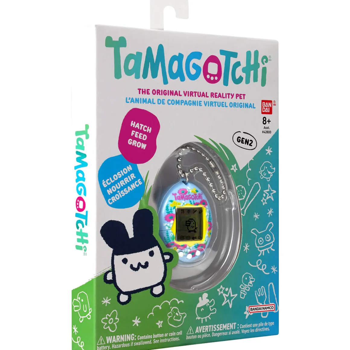 Original Tamagotchi (Gen 2) in Garden Poppies by Bandai