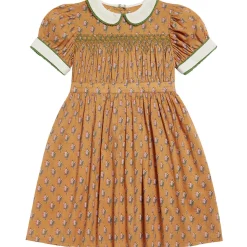 Orla Dress in Saffron Floral by Little Cotton Clothes