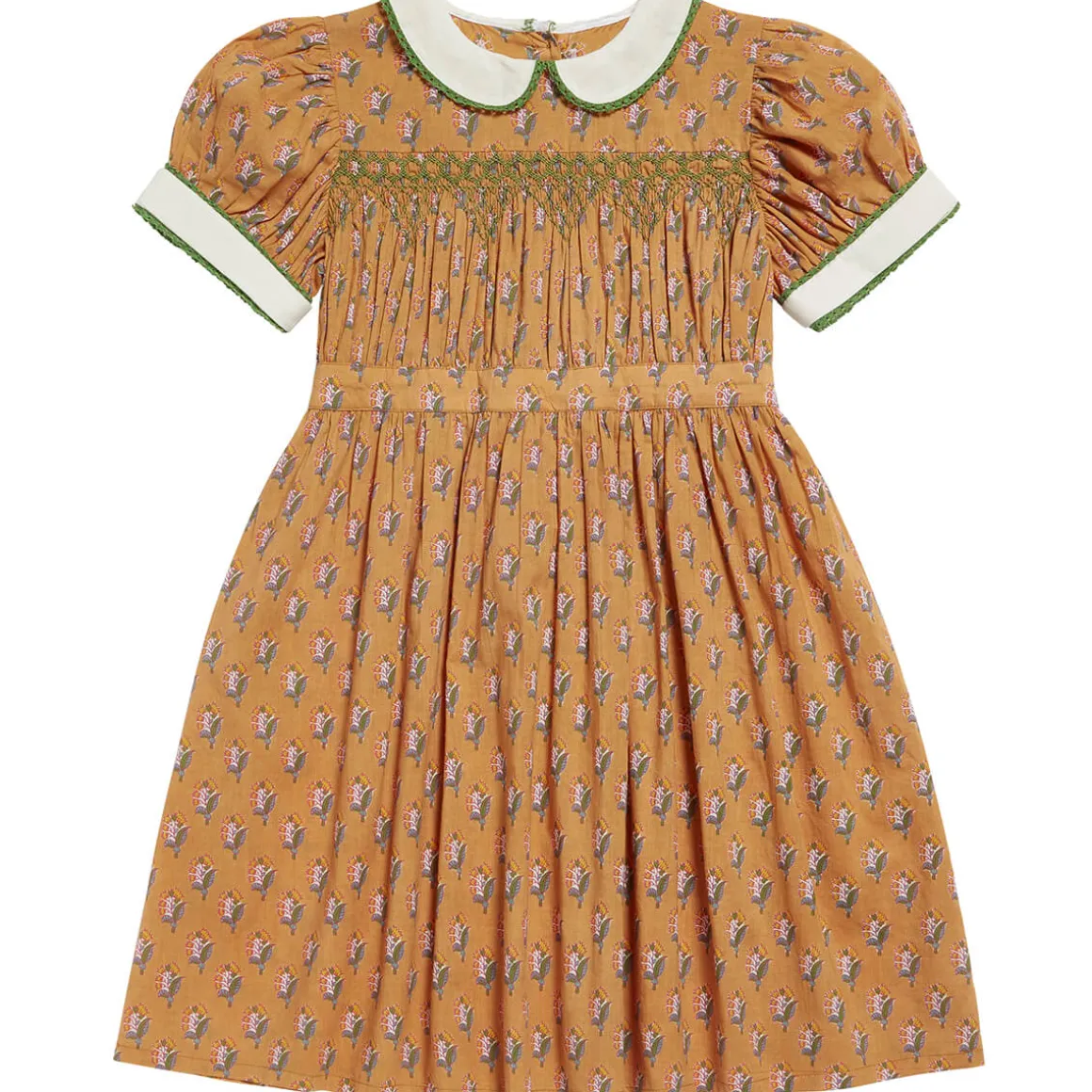 Orla Dress in Saffron Floral by Little Cotton Clothes