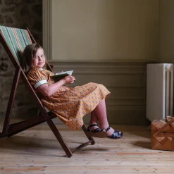 Orla Dress in Saffron Floral by Little Cotton Clothes