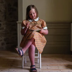 Orla Dress in Saffron Floral by Little Cotton Clothes