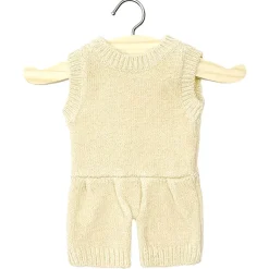 Orlando Tricot Romper (34cm Doll) in Cream by Minikane