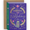 Ornate Book Cat Birthday Greetings Card by Mifkins