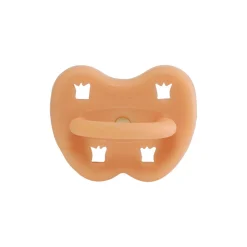 Orthodontic Natural Coloured Rubber Pacifier in Cantaloupe by Hevea