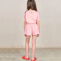 Ostrich Kids Shorts in Pink by The Animals Observatory