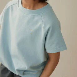 Oversized Tee in Sky by Gray Label
