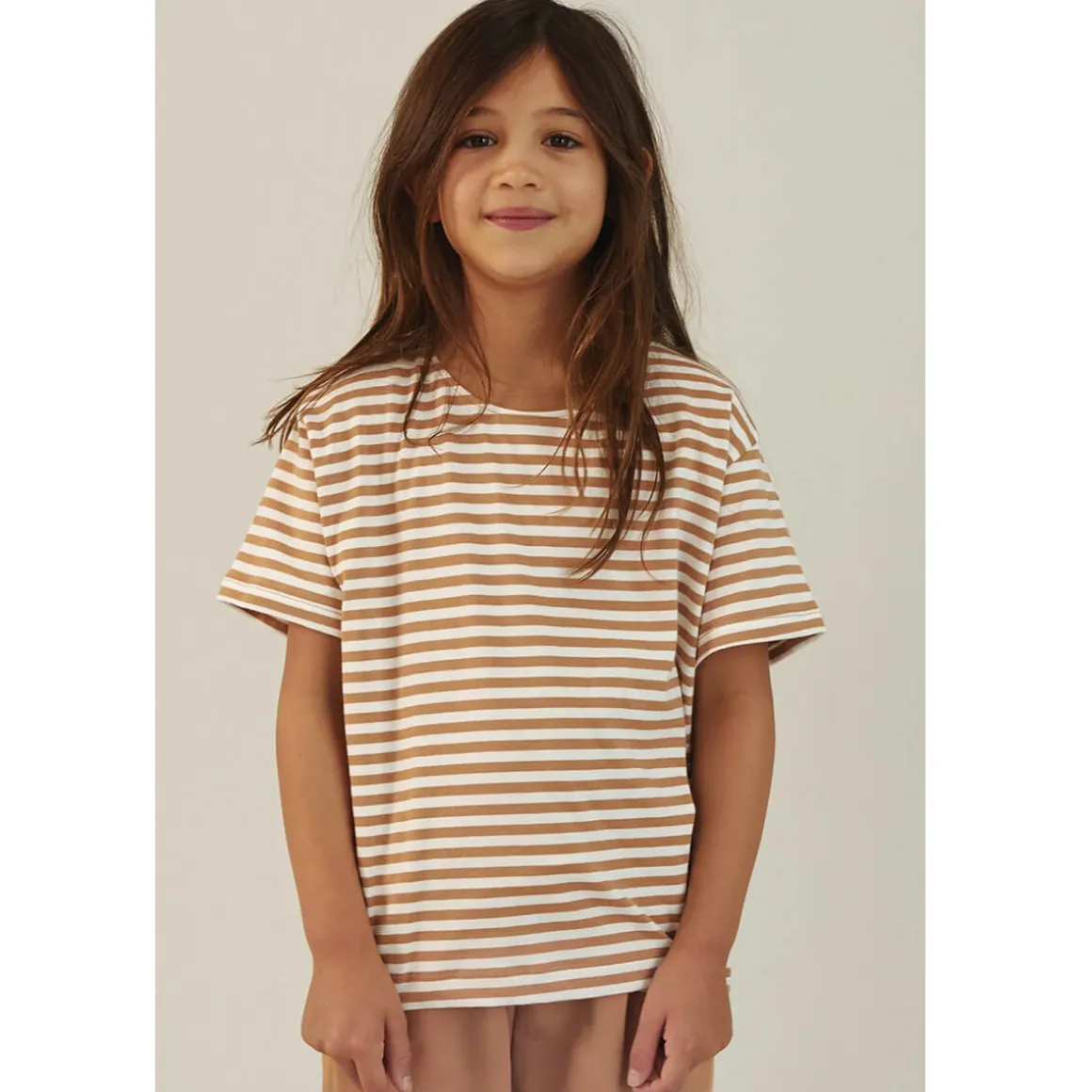 Oversized T Shirt in Biscuit / Off White by Gray Label