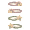Over The Rainbow Clic Clac Hair Clips In Bright Multi by Mimi & Lula