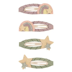 Over The Rainbow Clic Clac Hair Clips In Bright Multi by Mimi & Lula
