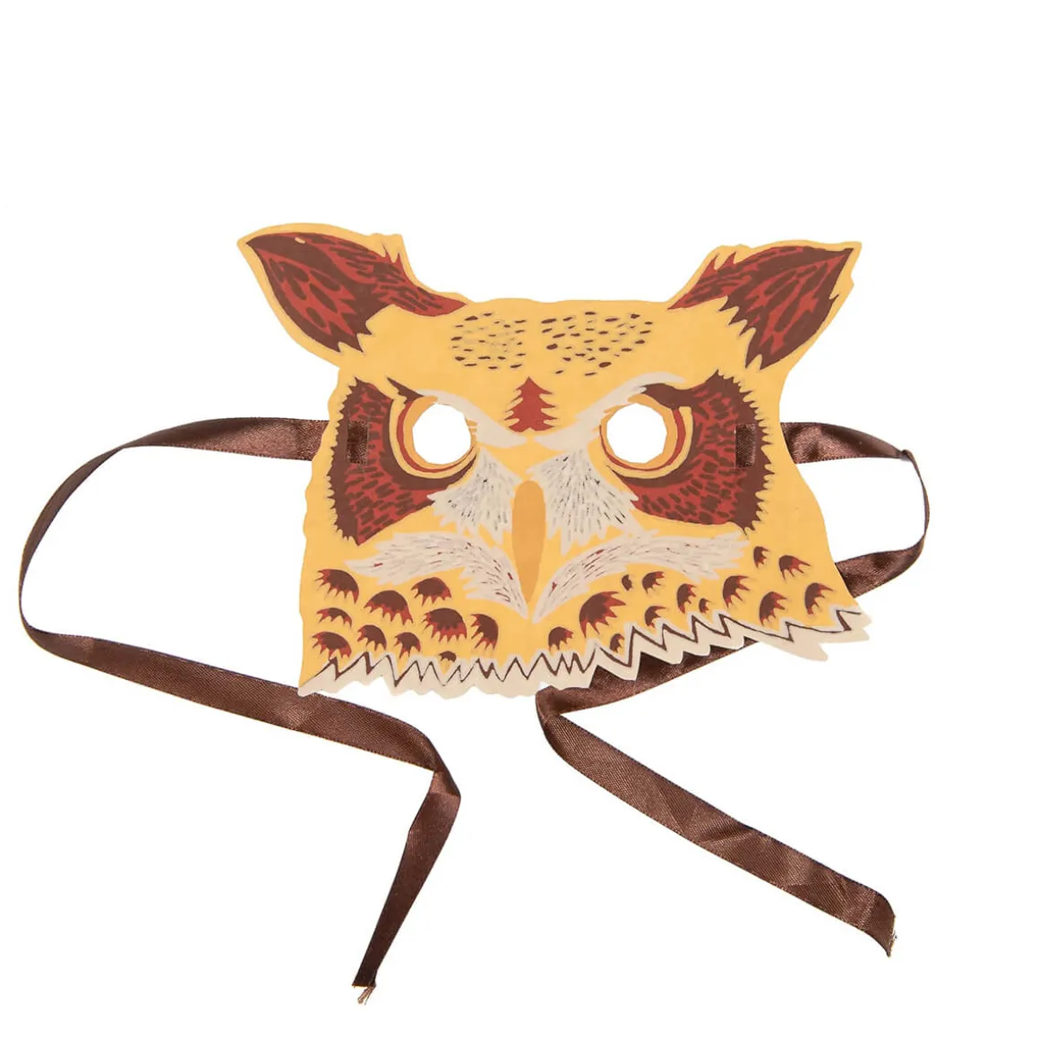 Owl Mask Greetings Card by East End Press