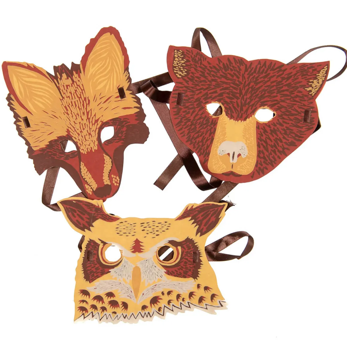 Owl Mask Greetings Card by East End Press