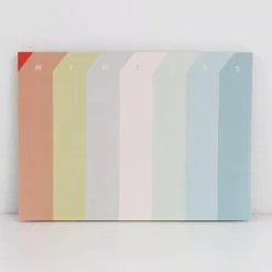 Palette Weekly Deskpad in Coquelicots by Paperways