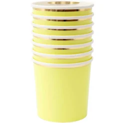 Pale Yellow Tumbler Cups by Meri Meri