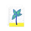 Palm Tree Foil Blocked Mini Greetings Card by Rachel Peck for Wrap