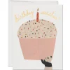 Panda Cupcake Greetings Card by Red Cap Cards