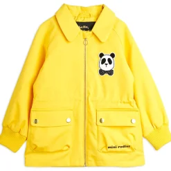 Panda Jacket in Yellow by Mini Rodini