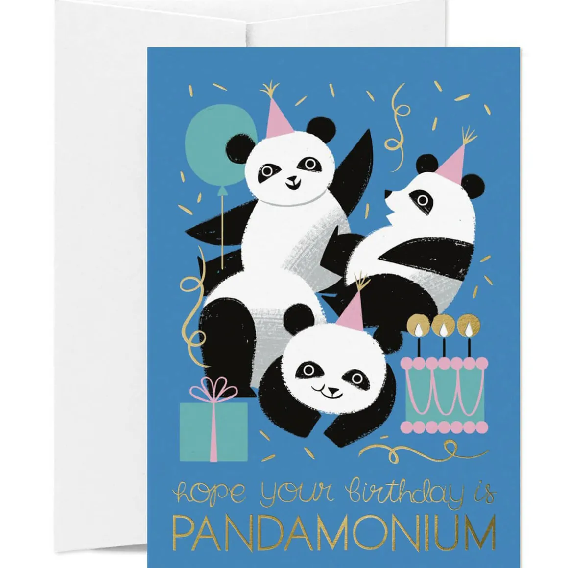 Pandamonium Greetings Card by Ellen Surrey for Card Nest