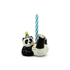 Panda Party Animal Ceramic Cake Topper by Camp Hollow