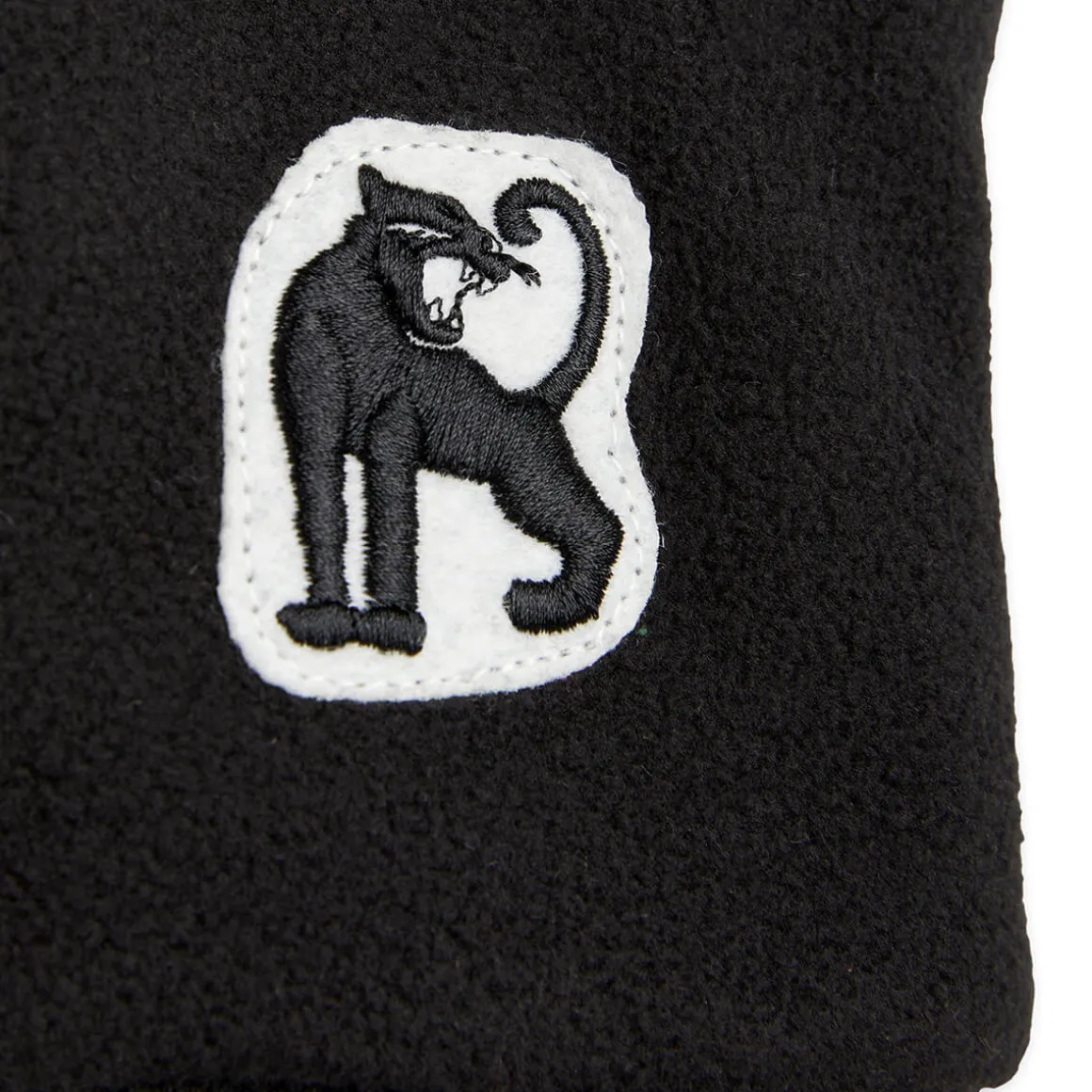 Panther Microfleece Gloves in Black by Mini Rodini