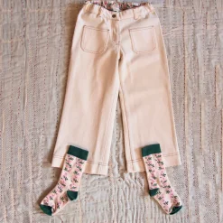 Pants in Ivory Denim by Bonjour