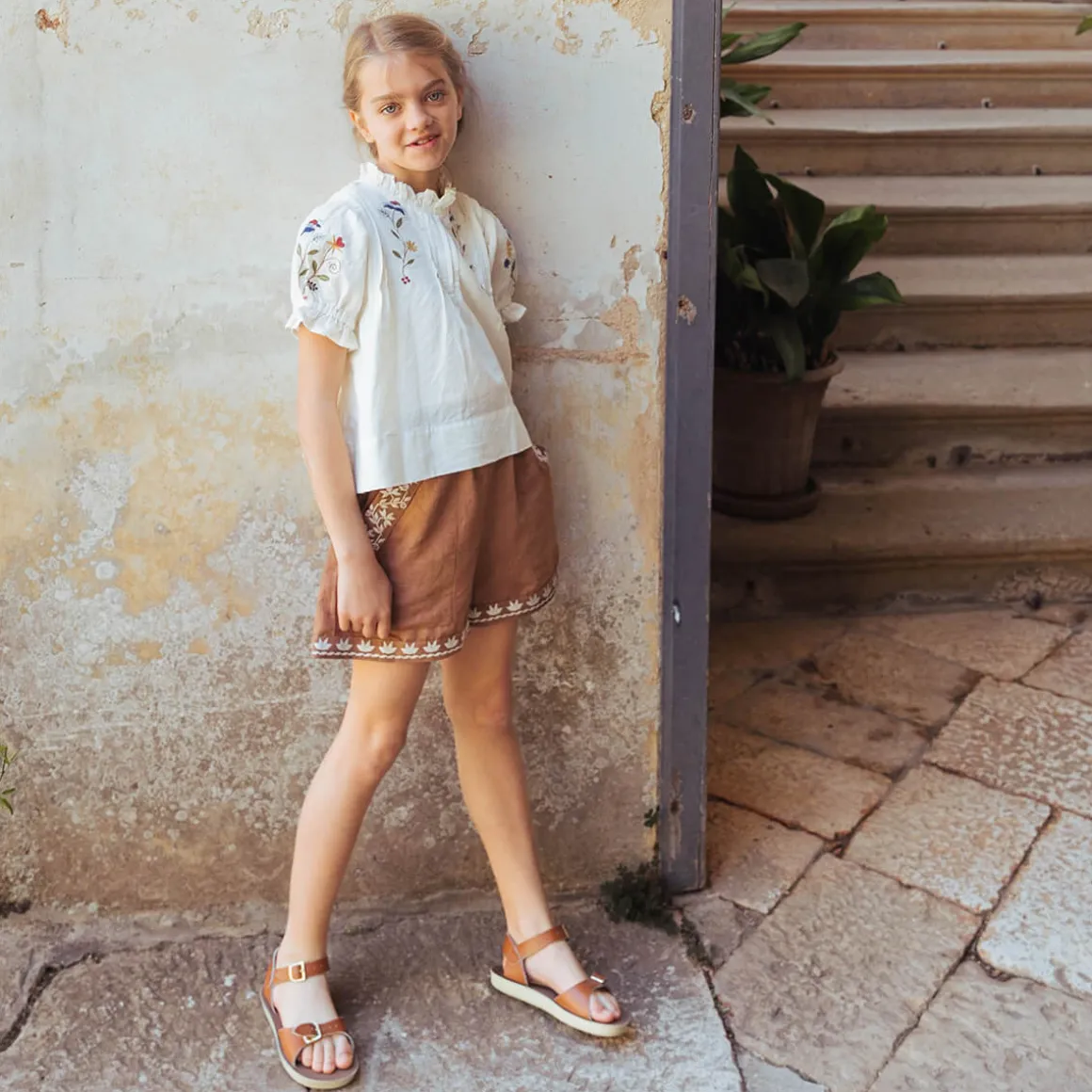 Paperbag Shorts in Gingersnap by Lali