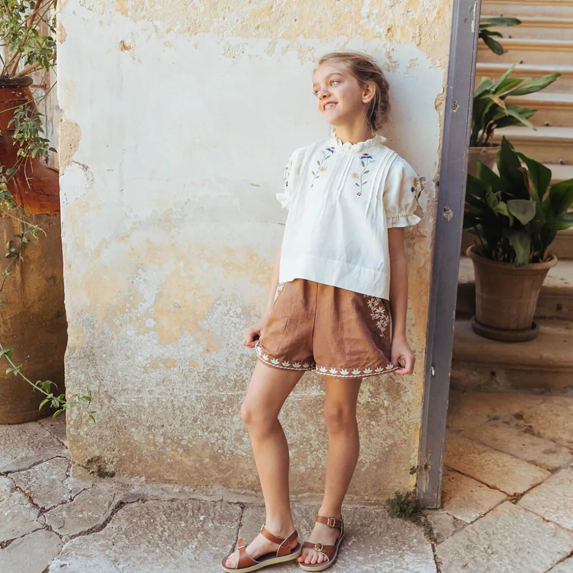 Paperbag Shorts in Gingersnap by Lali
