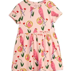 Parrots Short Sleeve Dress by Mini Rodini - Last One In Stock - 140/146 (9-11 Years)